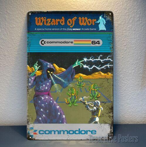 1kWizard Of Wor Commodore Amiga Retro Video Game Metal Poster   Sign 20x30cm（7.8x11.8inch）