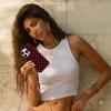 Pink Star Pattern Phone Case for IPhone 17AIR 16E 16 15 14 13 12 11 17 Pro Max Plus Double-layer Back Cover