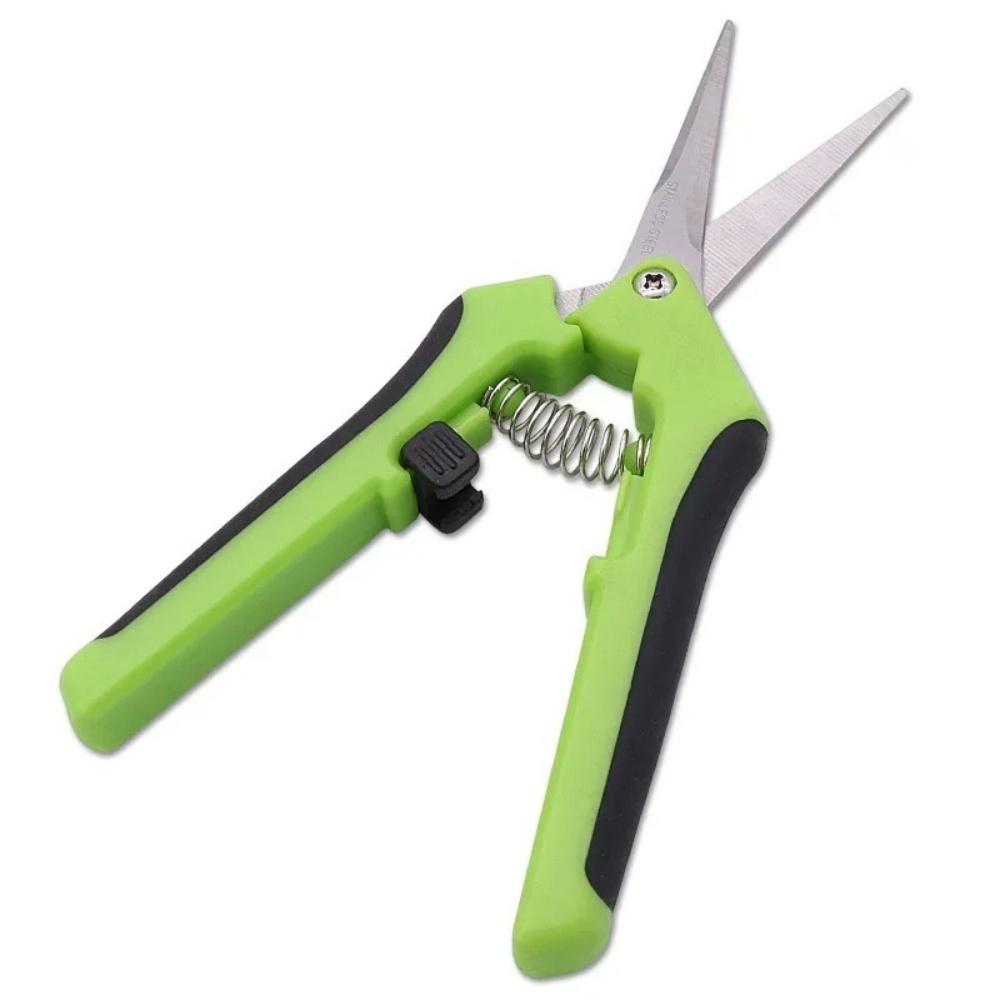 

Pruner Garden Scissor Multifunction Stainless Steel Precision Springs Pruners Heavy Duty Pruner Garden Branch Trees Fruits Shear зелений