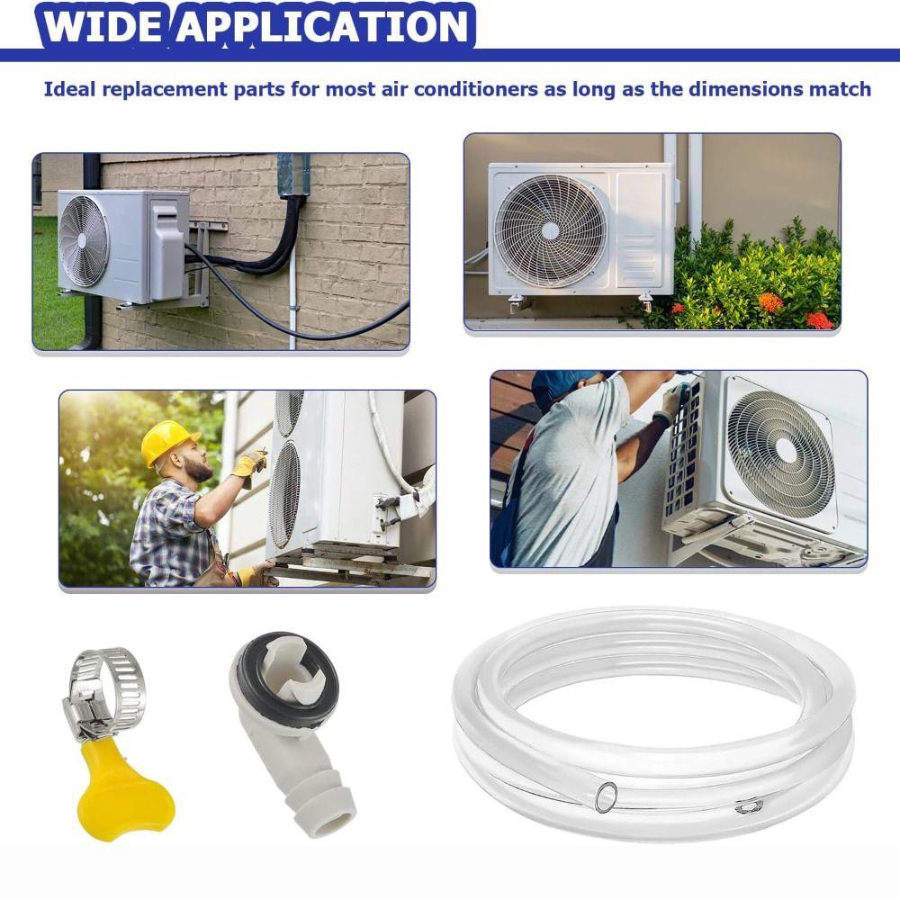 Tuyau d'évacuation de climatiseur étanche Remplacement du tuyau d'évacuation AC Pièces pour climatiseur de fenêtre Unité mini-split