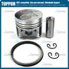 Kit Nou Piston D722 STD 67mm sau supradimensionat +0.5 Piston cu Segment Pentru Kubota D722 16853-21050 16851-21114 16851-21982