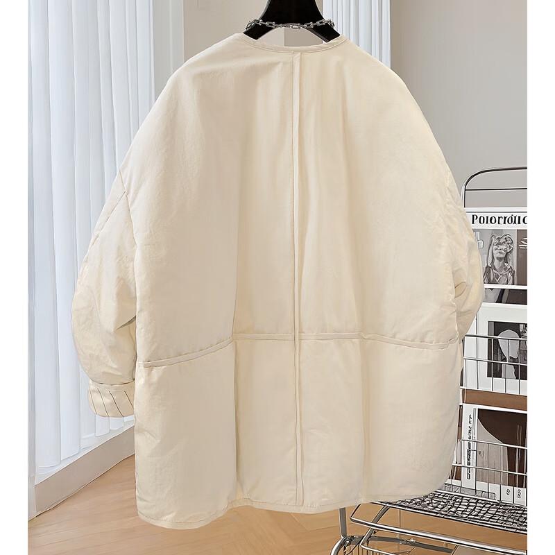 Sibaishe Damen Rundhals Überschnittene Schultern 90% Daunenjacke