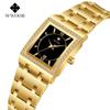 Wwoor Grip Love With Diamond Waterproof Square Steel Belt Quartz Women'S Watch Leisurely Fashion Women'S Watch 8858