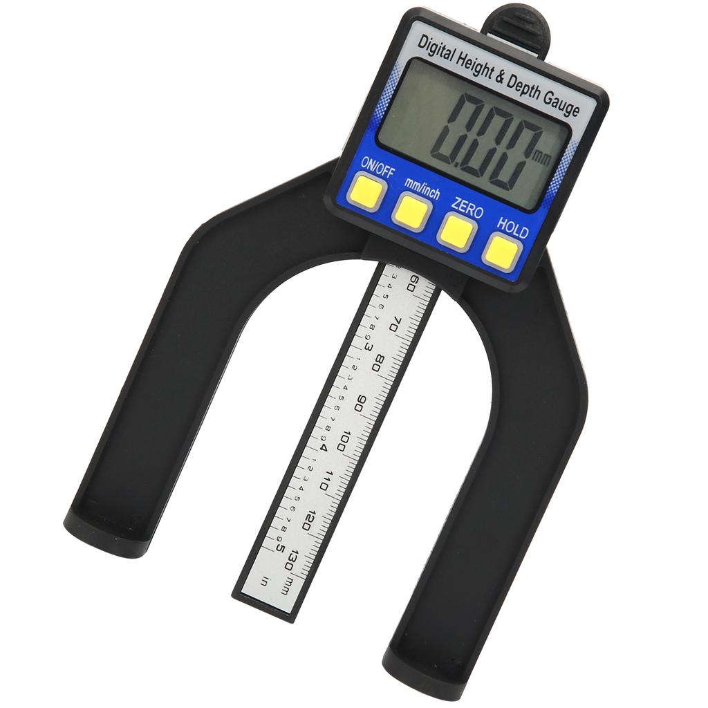 Electronic Height Depth Gauge Digital Display Woodworking Ruler Measure Tool 0‑80mm