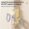 Corner Storage Hooks Rotating Butterfly Adhesive Wall Hooks, 3-Prong No-Drill Swivel Hangers, with Flexible Adjustable Angle Space-Saving Hook,