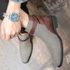 Men's Plus Size High-Top Leather Boots: Korean Style Trendy British Casual Retro Design