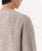 Musinsa Standard Relaxed Ribbed Round Neck Cardigan [Oatmeal]