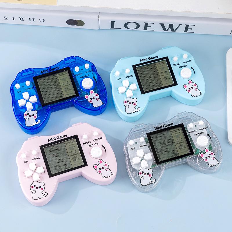 Çocuklar İçin Retro El Tetris Oyun Konsolu - Geniş Ekranlı Klasik Taşınabilir, Mini Arcade Tarzı