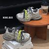 Leather platform Paris dad shoes women's 2025 autumn new three-color shoelaces are old and polished trendy sports and leisure shoes
