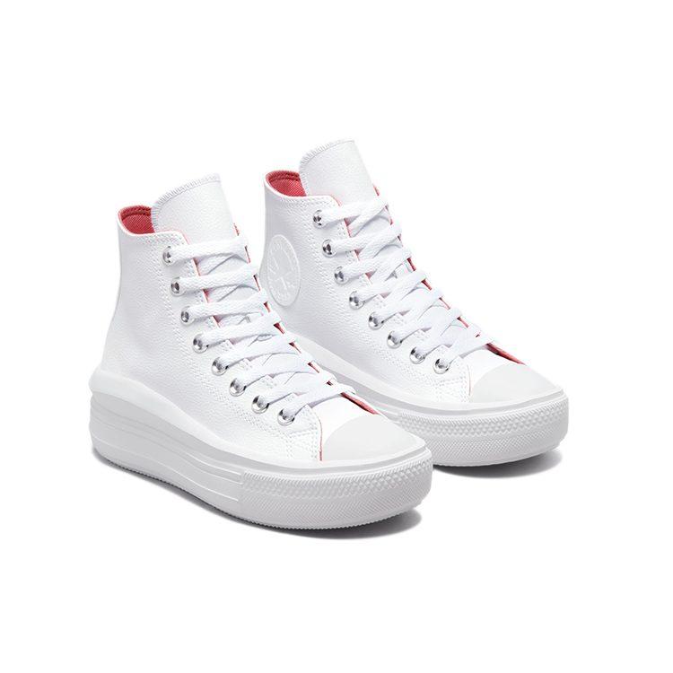 Converse Chuck Taylor All Star Move Scarpe High top in Tela Donna Neve 571622C