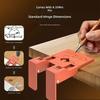 Cabinet Door Hinge Spacer Installation Positioning Tool Magnetic Hinge Jig with Twist Drill Bit For Precise Alignment