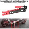Motorcycle Foot Side Support Stand Universal Adjustable Aluminum Alloy Tripod Kickstand Foot Side Support Stand(Red), Car