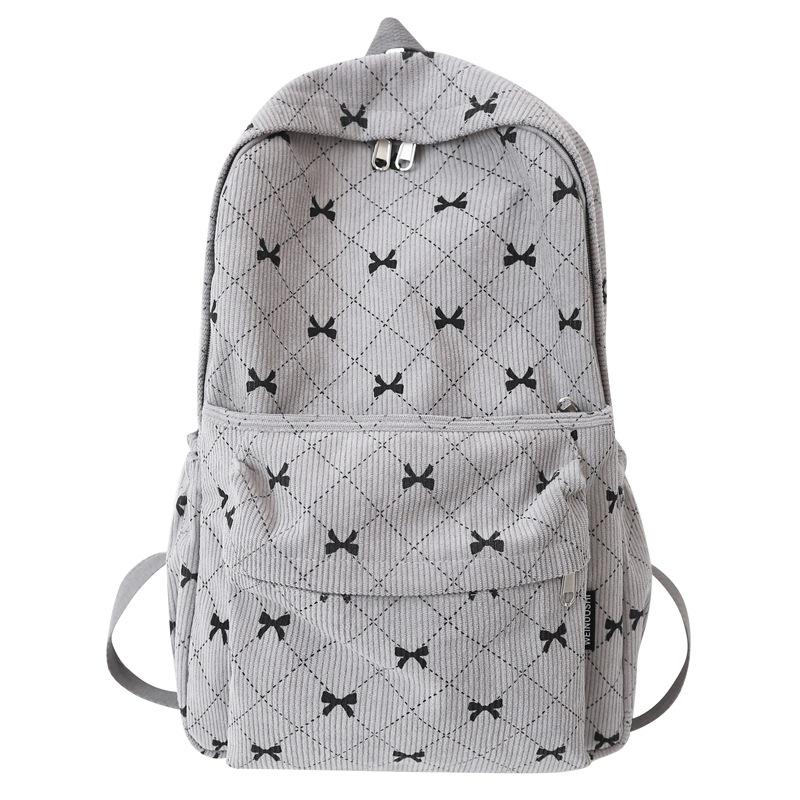 

Рюкзак сумка девочка ученица средней школы школьный рюкзак студент колледжа простой легкий большой вместимости дорожный рюкзак серый