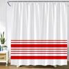 Black And White Striped Shower Curtain Creative Simple Line Geometric Bath Curtains Modern Fabric Print Home Bathroom Decor Sets