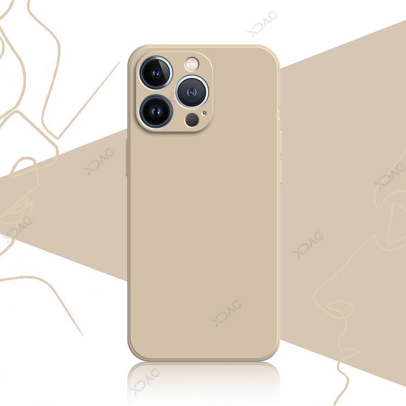Luxury Case Covers for iPhone 12 13 Pro Max Mini 360 Edge Protective Square Liquid Silicone Mobile Phone Shield Housing