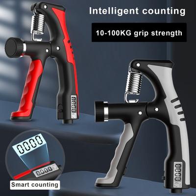 Grip Strength Trainer with Counter 10-100KG Adjustable Digital Display Countable Forearm Exerciser Hand Grip Power Strengthener