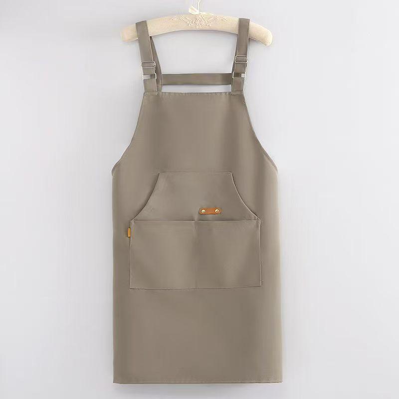 

New Professional Barber Apron Breathable Waterproof Cooking Aprons 2 Sizes Large Pocket Working Clothes For Hairdressing сірий колір