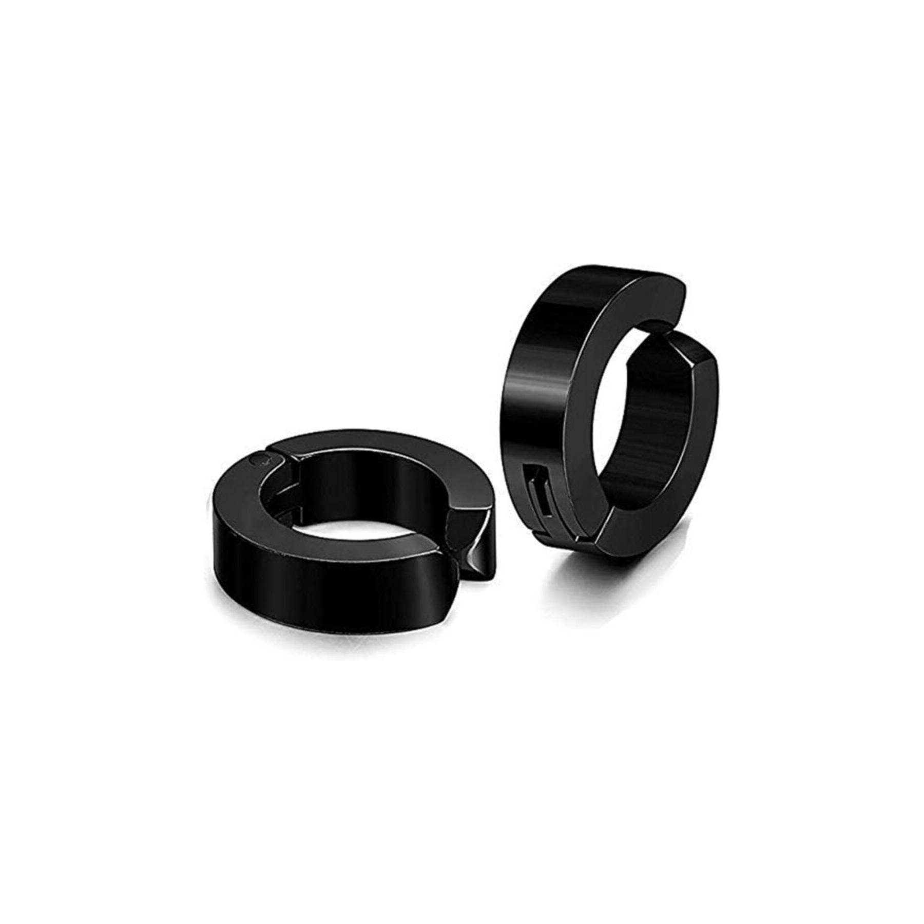 

Compression Solid Steel Earrings For Ears Men s-Women s Unisex Earrings