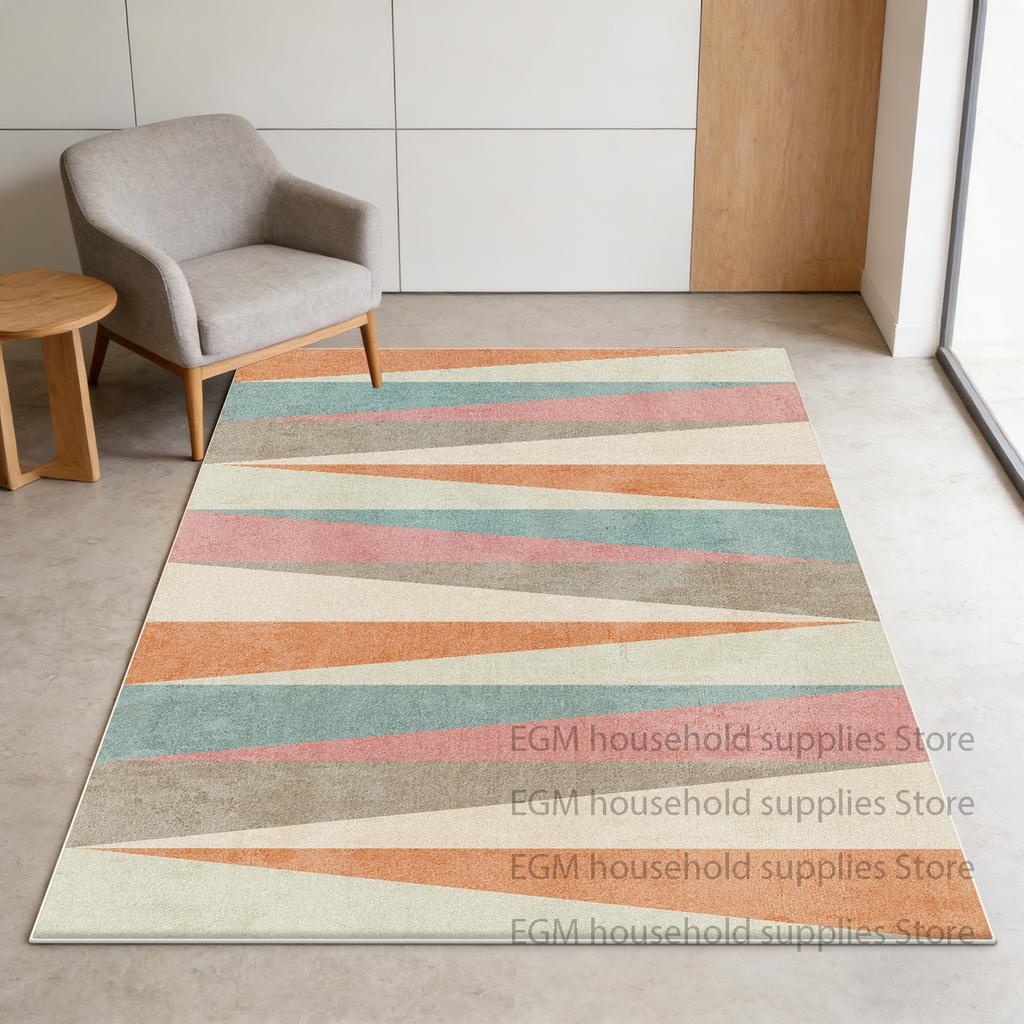 Geometric Carpets Modern Living Room Decoration Coffee Tables Soft Rug Non-slip Bedroom lounge study Floor Mats Easy cleaning