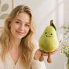 Juguete de Peluche Blando de Fruta Relleno Tomate Manzana Pera Melocotón Almohada de Peluche Suave Comida de Peluche Peluche Regalo de Cumpleaños para Niños