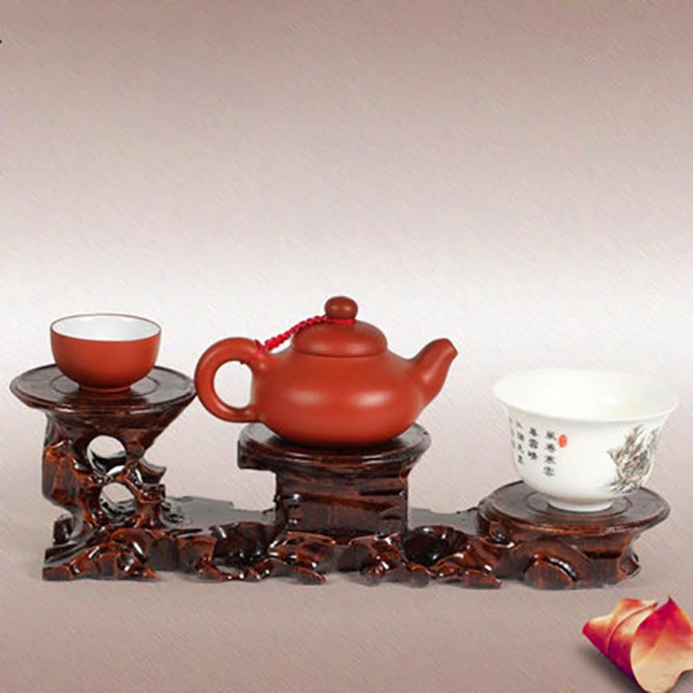 Statues Stone Pedestal Display Vintage Teapot Cup Vase Base Display Stand Serving Tray Display Base