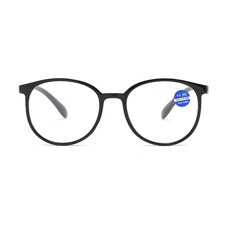 2 STÜCK Runde Brillen Blaulichtfilter Lesebrillen Damen Ultraleicht Mode Herren Alterssichtigkeit Brillen Dioptrie +100 bis +400
