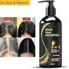 Black Hair Dye Shampoo 300ml – Fast Acting 3-in-1 Herbal Hair Color | Covers Grey Hair & Smoothens Hair