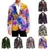 Men's Business Casual Fashion Printed Corduroy Jacket