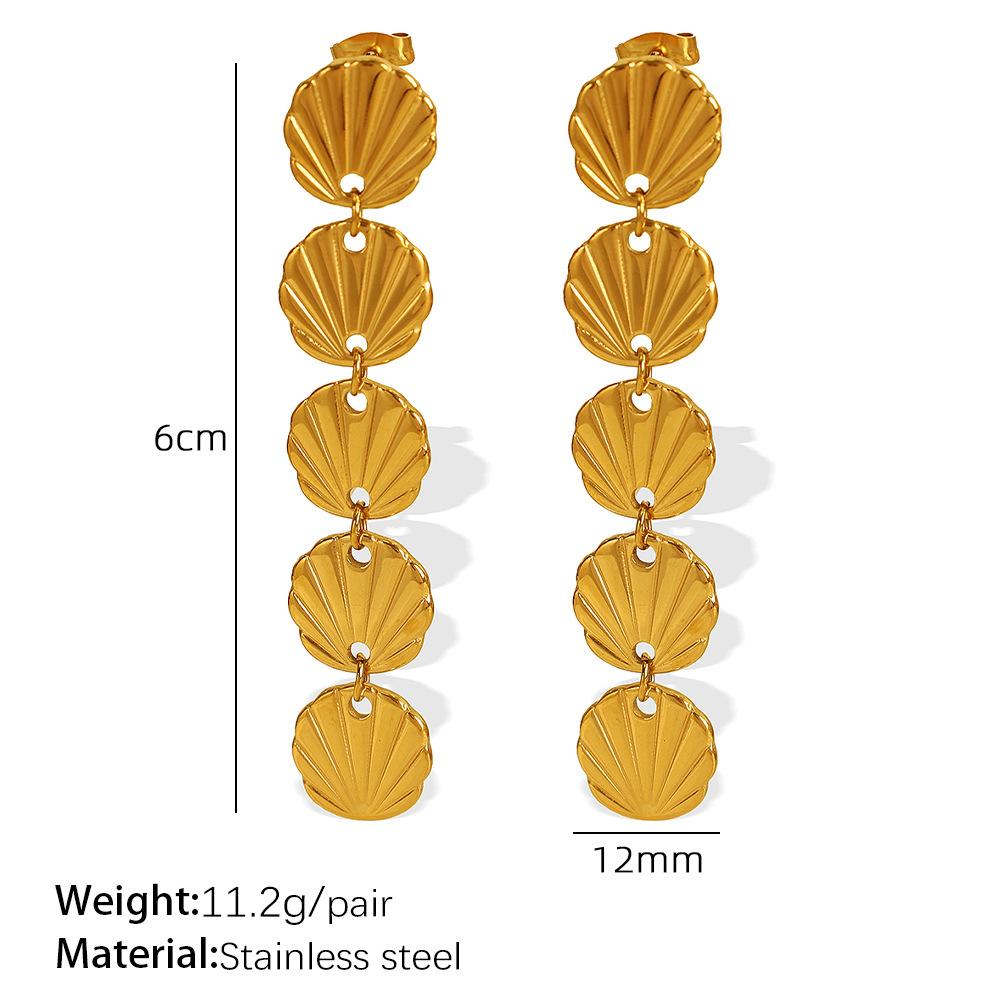 Europe and the United States hot-selling earrings bracelet set high-end shell stud earrings single product exquisite design