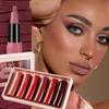 Pack de six rouges à lèvres incurvés Suit Velvet Matte Lip Gloss