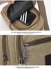 Men's Fashion Large Capacity Multi-functional Canvas Crossbody Chest Bag