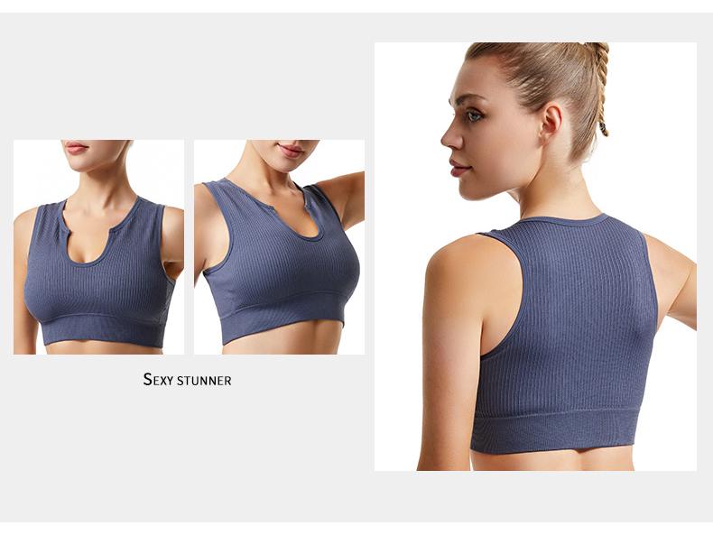 Women's Shockproof Sports Bra: Anti-Sag, Wireless, Sexy Back Yoga Vest