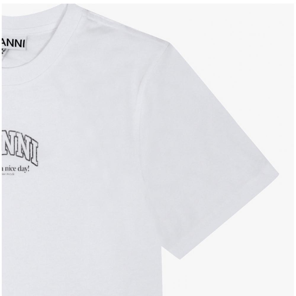 Ganni Women S eSSenTial Logo T ShirT A1050057 151