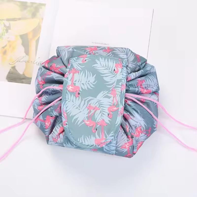 Waterproof Travel Drawstring Cosmetic Bag – Women’s Portable Makeup Pouch & Toiletry Beauty Organizer Case