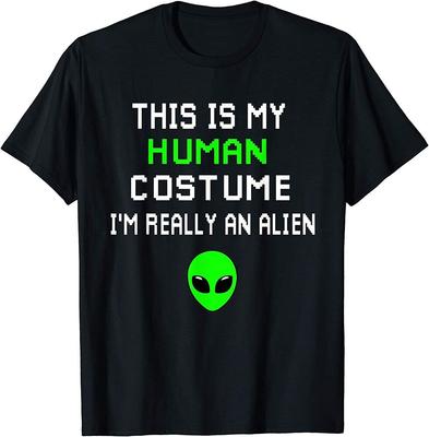 Seltsam lustig Das ist mein menschliches Kostüm. Ich bin wirklich ein Alien. Unisex-T-Shirt