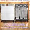Secchuu Blindfold Separation Dust 3 Steel Garbage Bag Garbage Bag Tower Trash with Stylish Dust Assembly Lidless Trash Can Wagon, Separations, Holder,