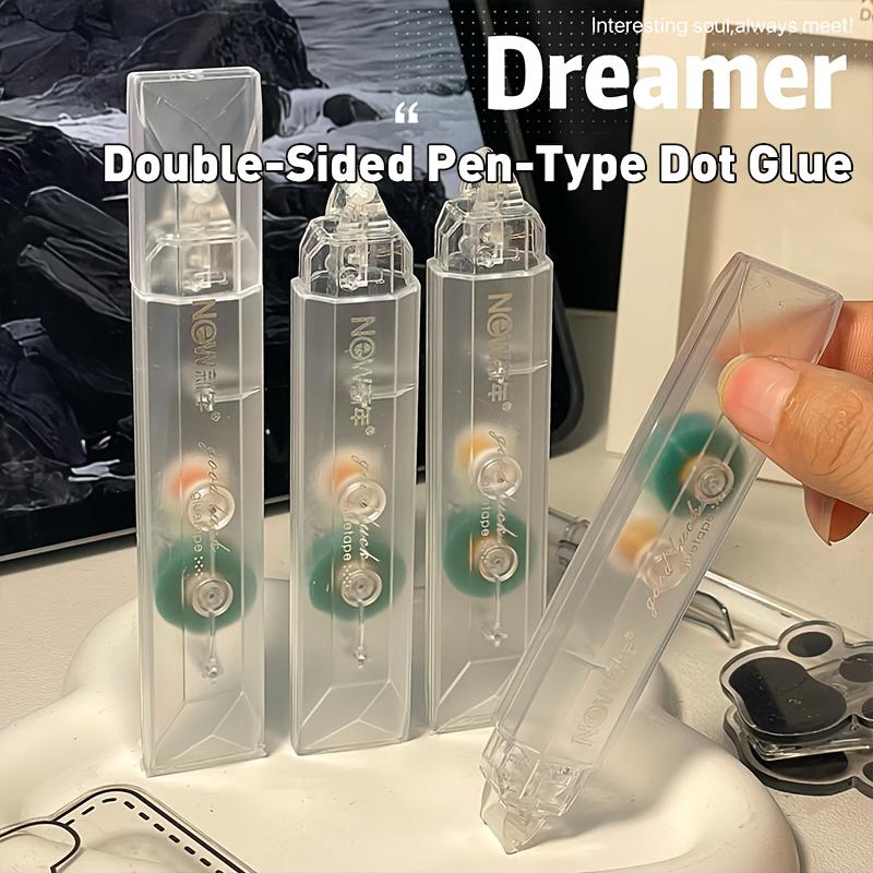 This Set Includes Four Rolls of Transparent Double-Sided Tape, with a Total Length of 5.0 meter, Perfect for Scrapbooking And Photo Albums