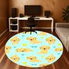 1PC Puppy Tennis Ball Round Chair mat Area Rug - Non-Slip, Floor Mat for Office, Bedroom, and Indoor Decor -Gift D1127183