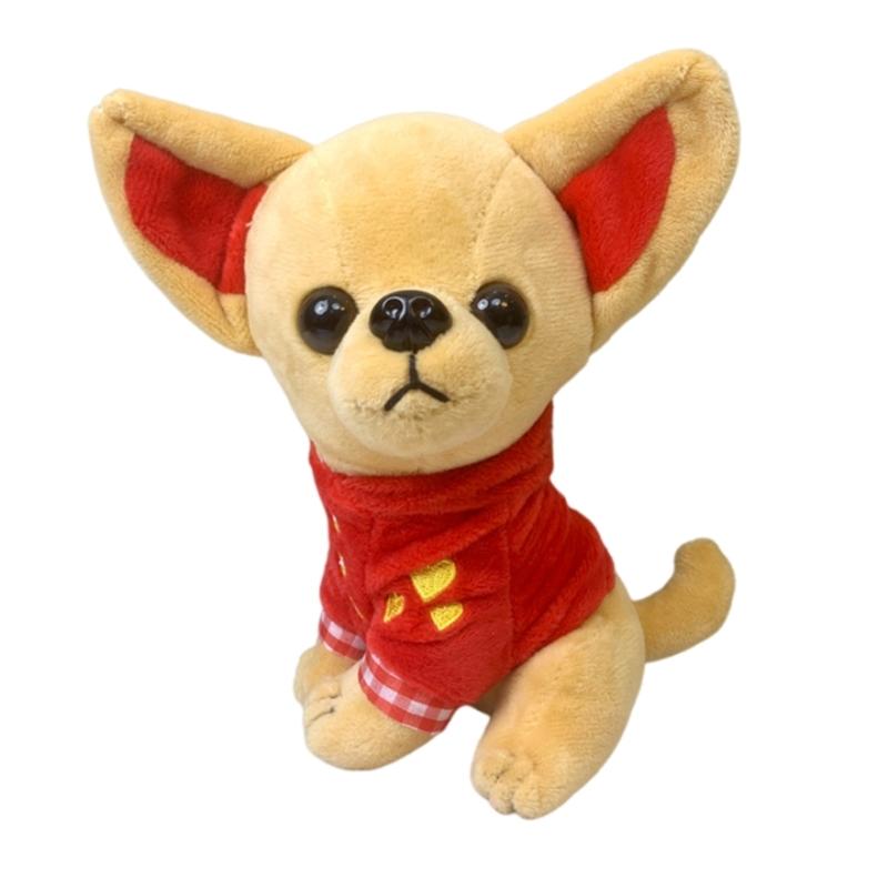 Soft Plush Chihuahua for Doll Stuffed Animal Toys Cute Cartoon Dog Toy for Girls Kids Lovely Birthday Christmas Present