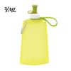 Camping Water Bottle 500ML Collapsible Silicone Bottle, Portable Folding Drinking Bag, Foldable Sport Pouch with Lanyard for Outdoor Hiking