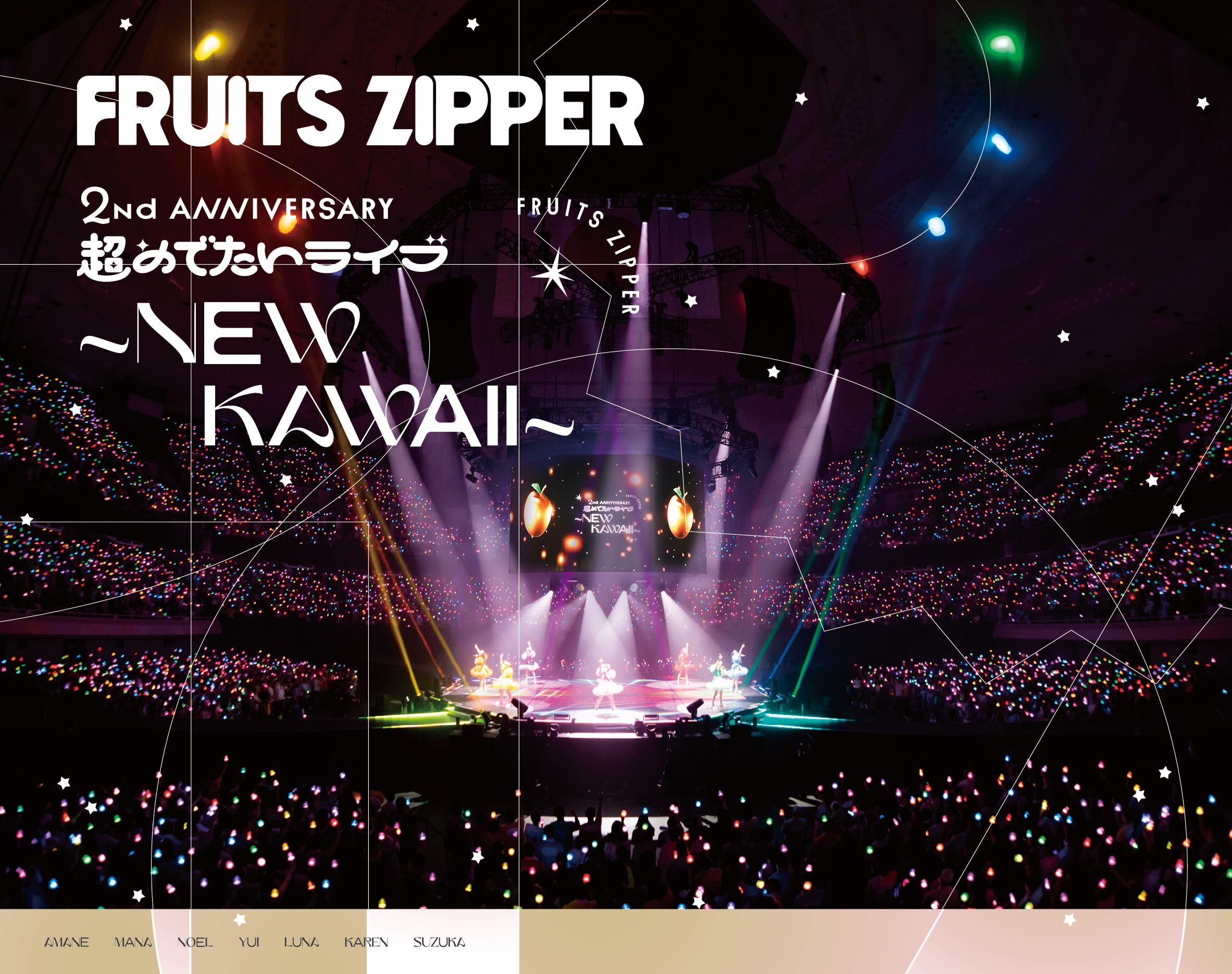 

1-й ЖИВОЙ ФИЛЬМ в Nippon Budokan FRUITS ZIPPER 2-я ГОДОВЩИНА Супер Счастливый Концерт ~NEW KAWAII~ [Blu-ray]