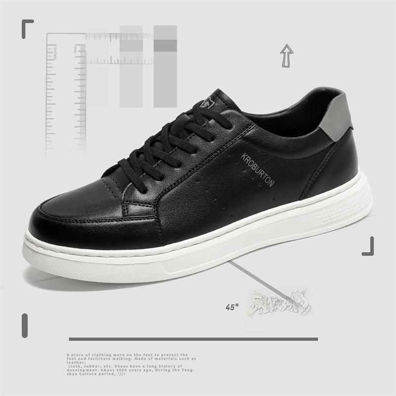

Men s shoes summer breathable 2025 new men s Korean version versatile little white shoes men s casual board shoes spring trendy shoes 44 чёрный