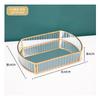 Metall Spiegel Transparent Glas Tablett Rund Kosmetik Aufbewahrungsbox Speisekammer Schreibtisch Finishing Hochzeitsdekoration Party