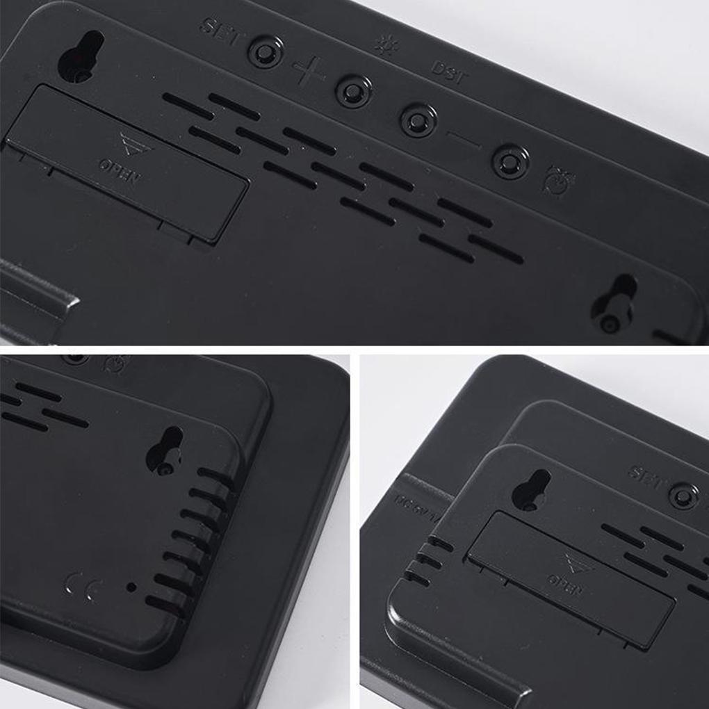 Desktop Clock With LED Numbers And Dual Alarm For Office 7. Display Time