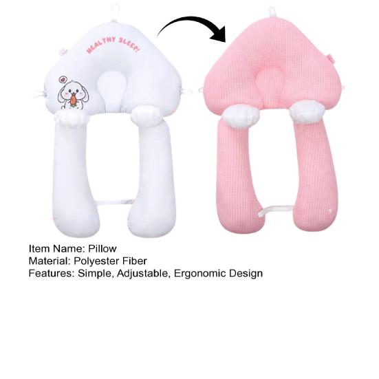 Almofada para Moldar a Cabeça de Bebê Recém-Nascido Design Dupla Face Almofada de Dormir Suporte Anti-Cabeça Chata Respirável