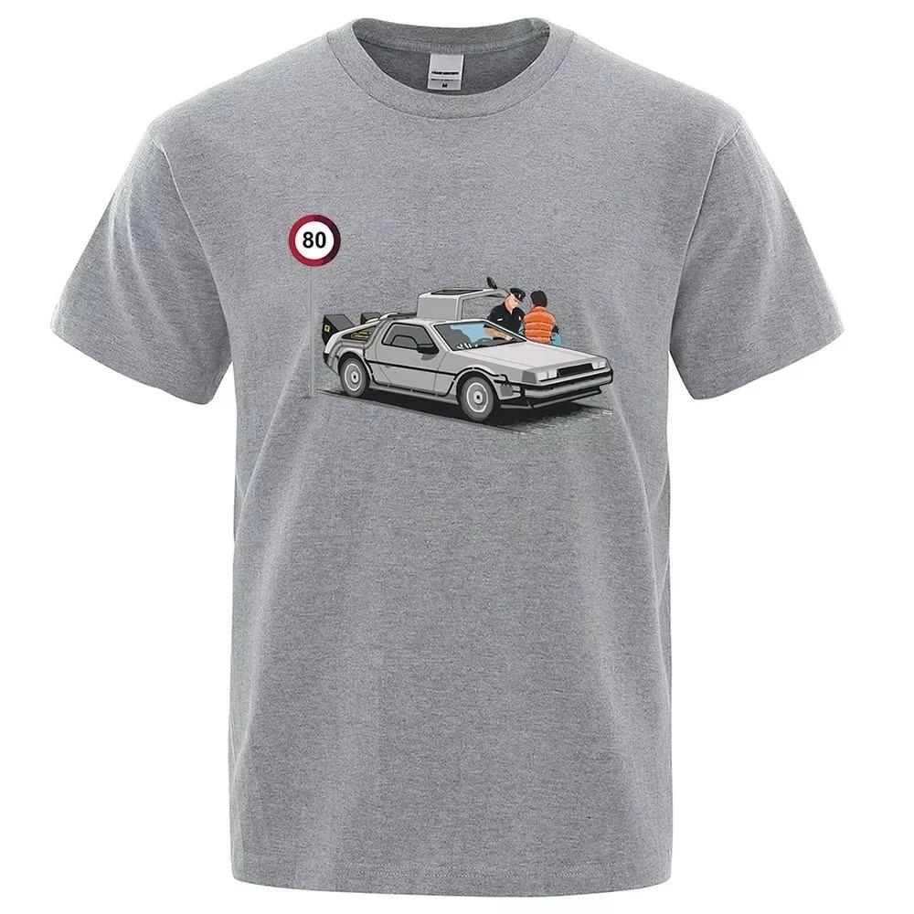 Eu Fui Pego Acelerando Camisetas Engraçadas Estampadas Para Homens, Mangas Curtas Casuais, Camiseta Grande Solta, Camiseta De Al