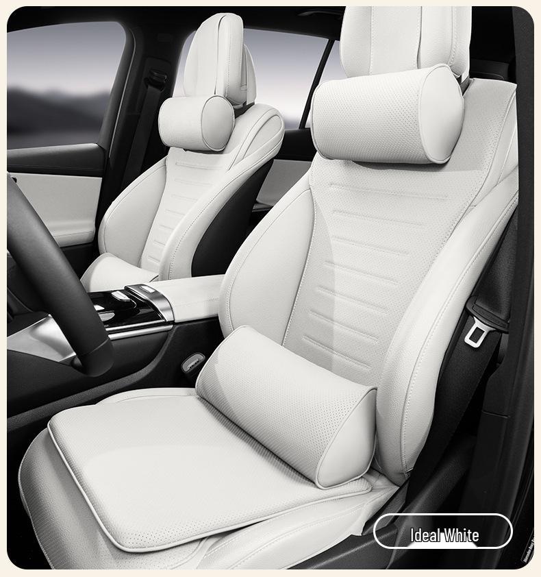 Maybach S-Class Bio-Cotton Car Seat Cushion Set with Headrest and Lumbar Support Pillow