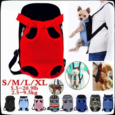 Pet Carrier Backpack Adjustable Pet Front Cat Dog Carrier Backpack Travel Bag Legs for Traveling Hiking Camping for Small Dogs Cats Puppies