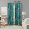 2 buc   perdele transparente versatile din poliester pentru decorarea casei stil industrial albastru pentru utilizare în dormitoare și sufragerii
