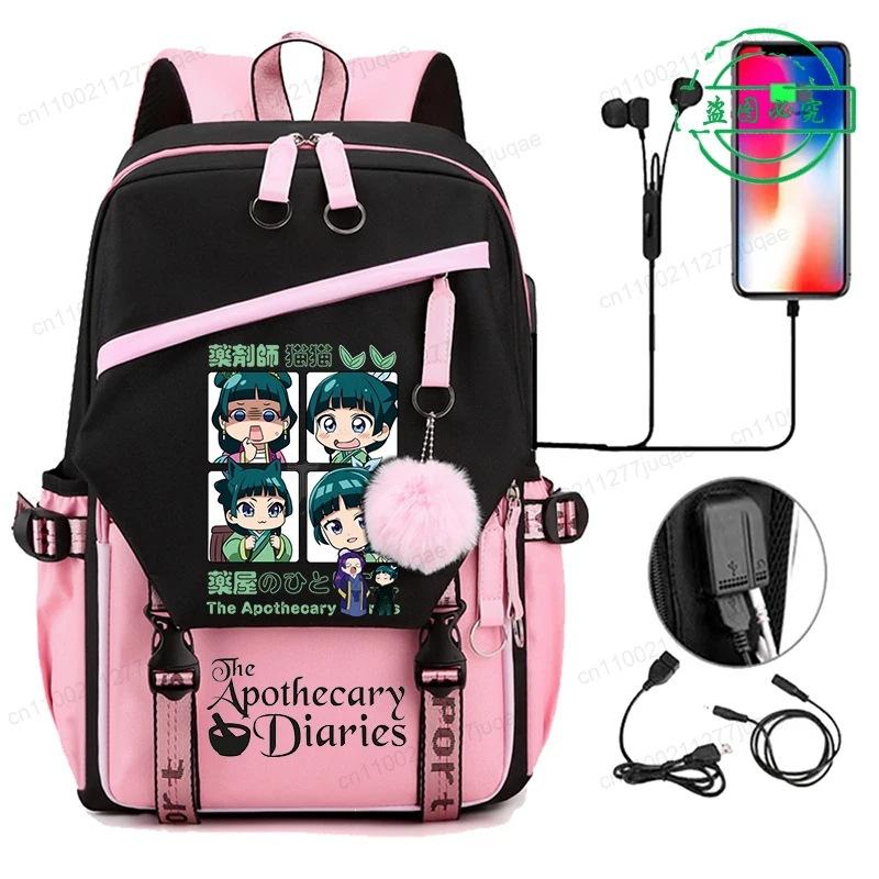 De Apothekersdagboeken Anime Cosplay Rugzak Studenten Schooltas Cartoon Boekentas Laptop Reizen Rugzak Buiten Kinderen Cadeaus